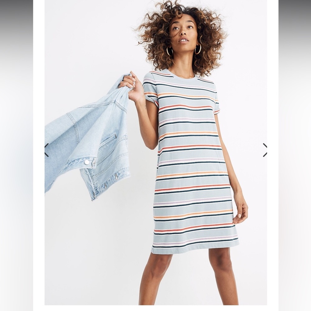 Madewell Striped Mini Dress - Multicolor